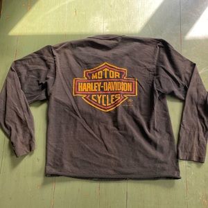 Vintage Harley Davidson Henley Tee